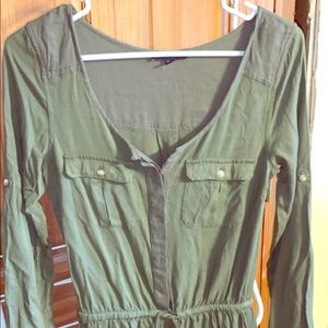 Hunter green American Eagle dress